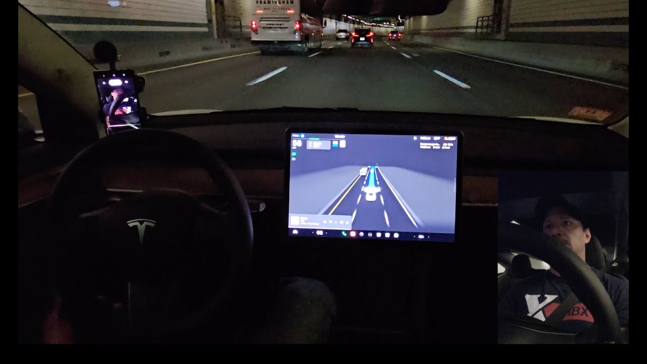 FSD and Chat - Zero Intervention to  Boston Logan  Airport.