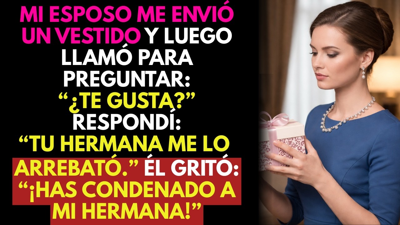 Recibí un vestido de mi esposo… Cuando le dije que su hermana me lo quitó, su voz se quebró 💔