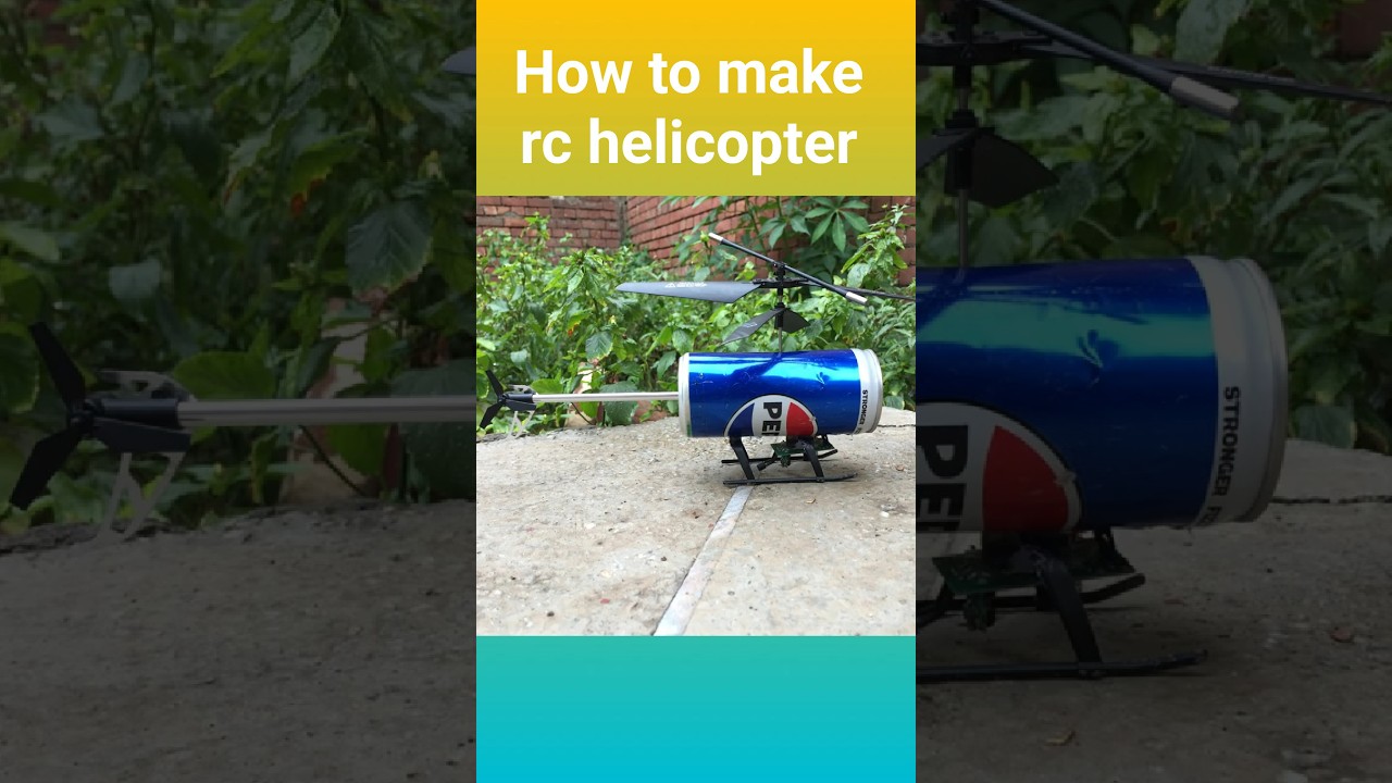 how to make rc helicopter | homemade helicopter using soda can #helicopter #diy #toy helicopter
