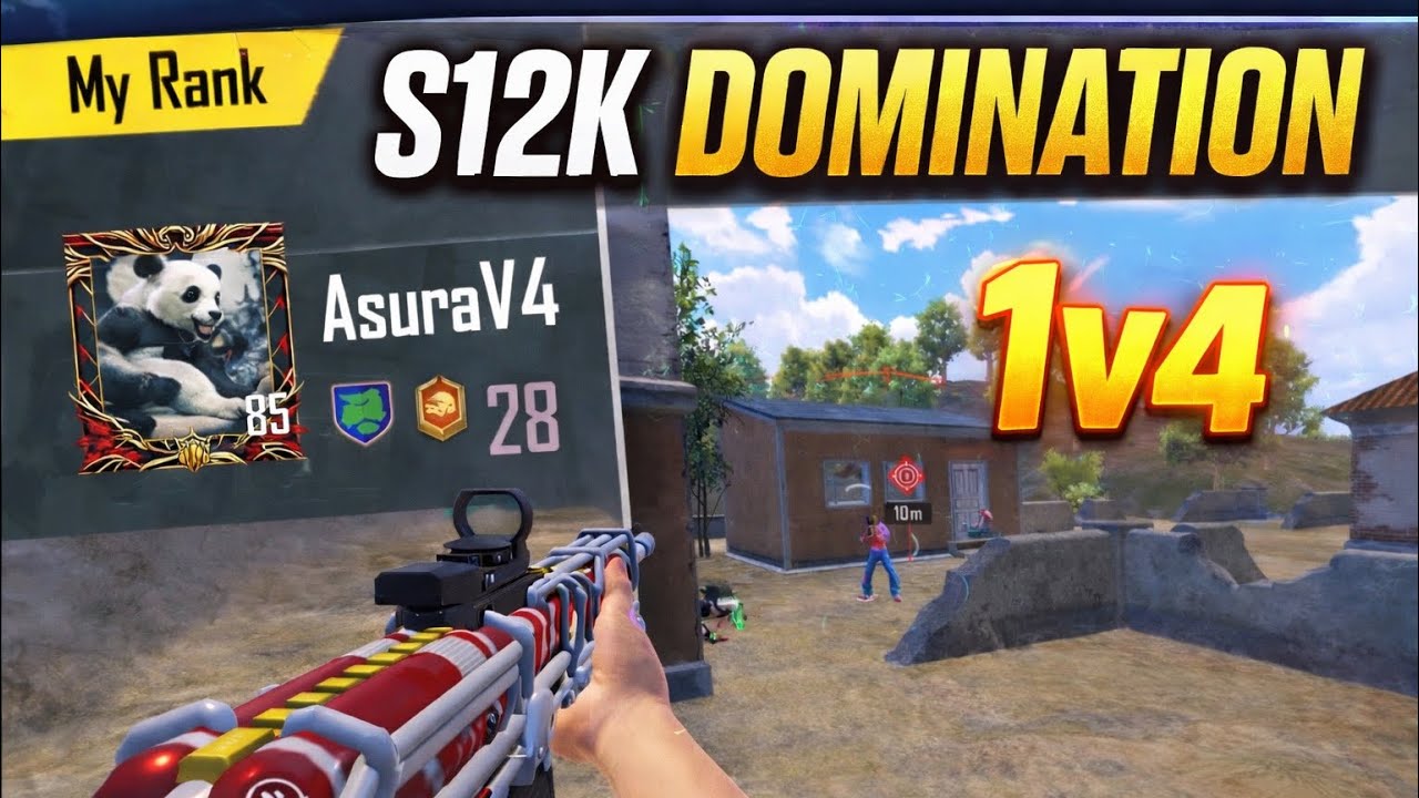 S12K DOMINATION 🔥 1v2 1v3 1v4 Clutches in Top 400 Lobby | PUBG Mobile Highlights