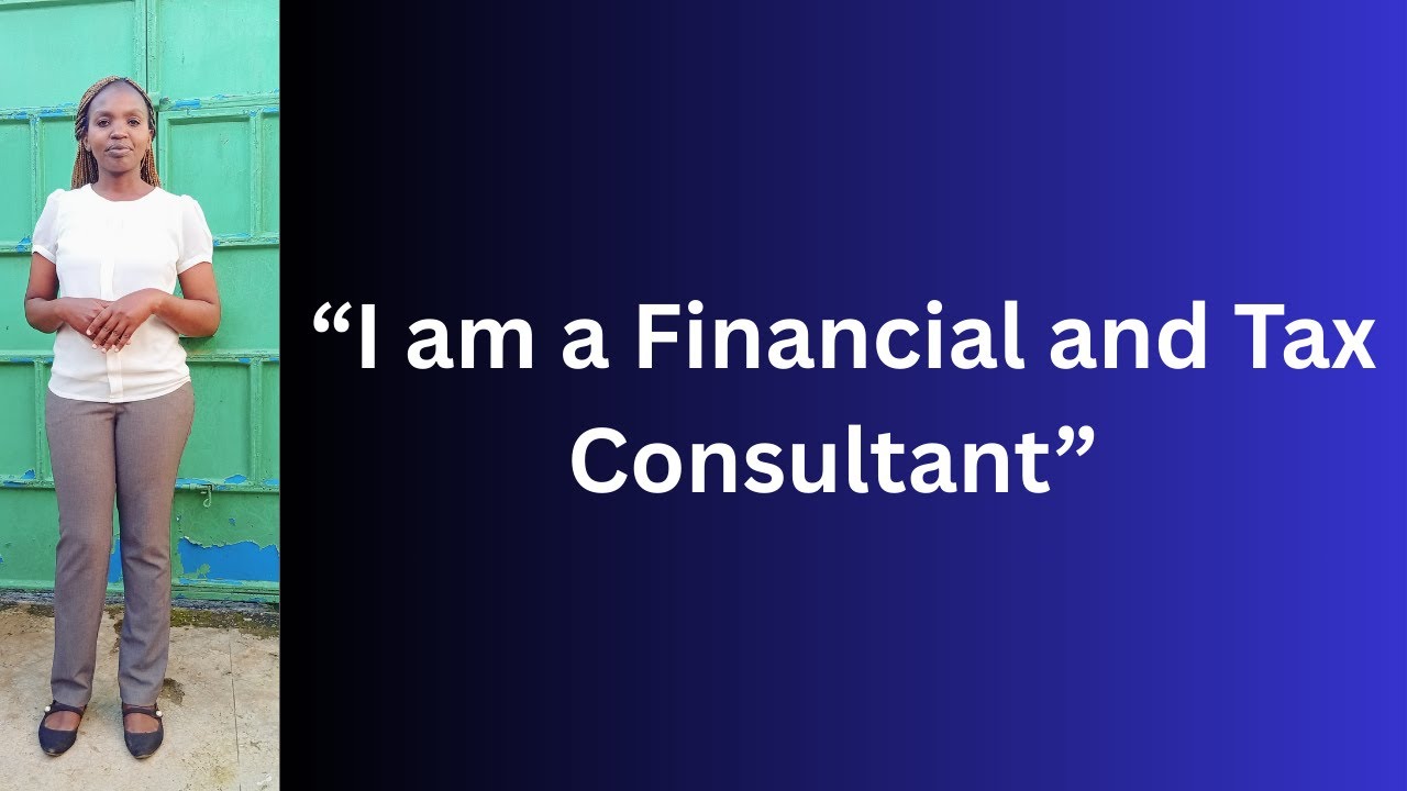 I OFFER FINANCIAL AND TAX CONSULTANCY SERVICES