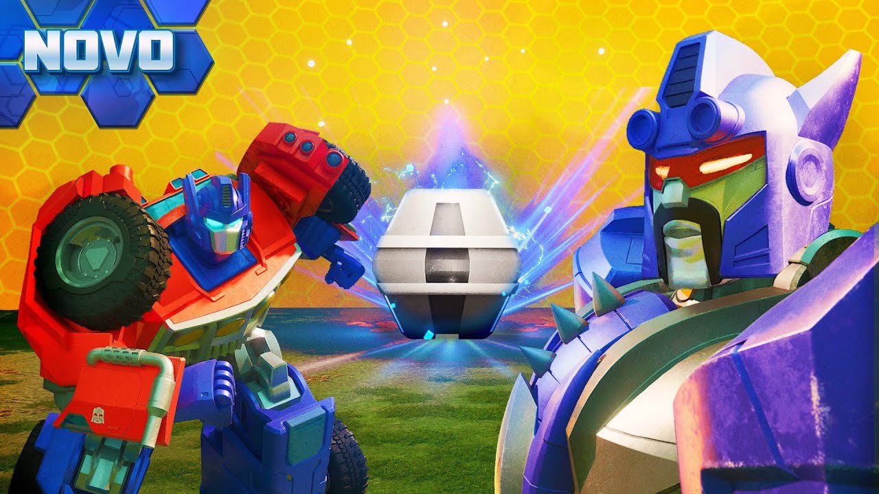 Equipe Optimus enfrenta Galvatron pelo Drop Misterioso! | E24 | Transformers: CYBERWORLD