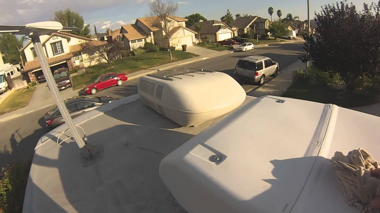 New RV mach 15 air conditioner install