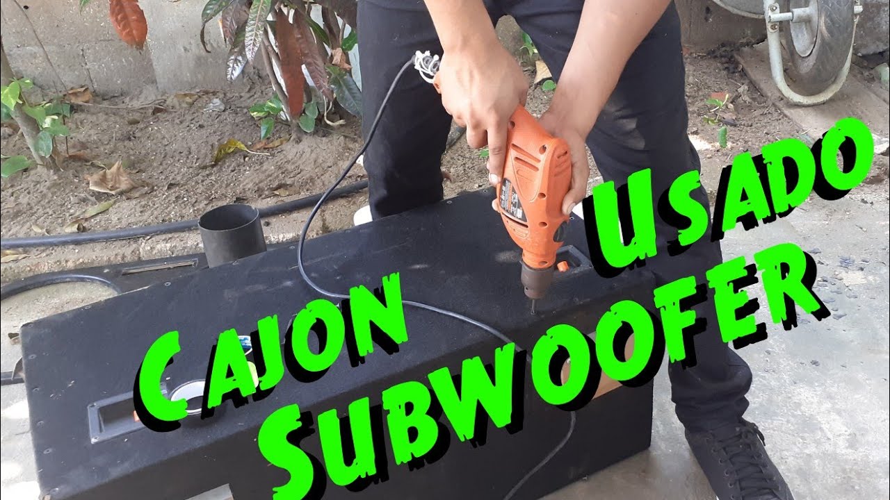 Que hacer con cajon usado de subwoofer 