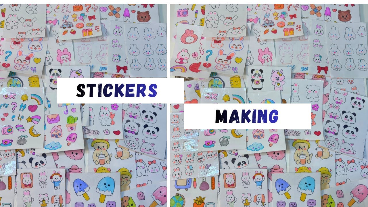  Stickers making video|easy |#creative #diy #artandcraft #craft 