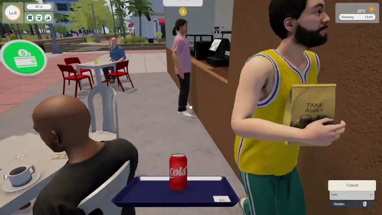 Cafe Business Manager Demo der Geldfluss ist echt nicht gut liegt es an mir #Folge3#
