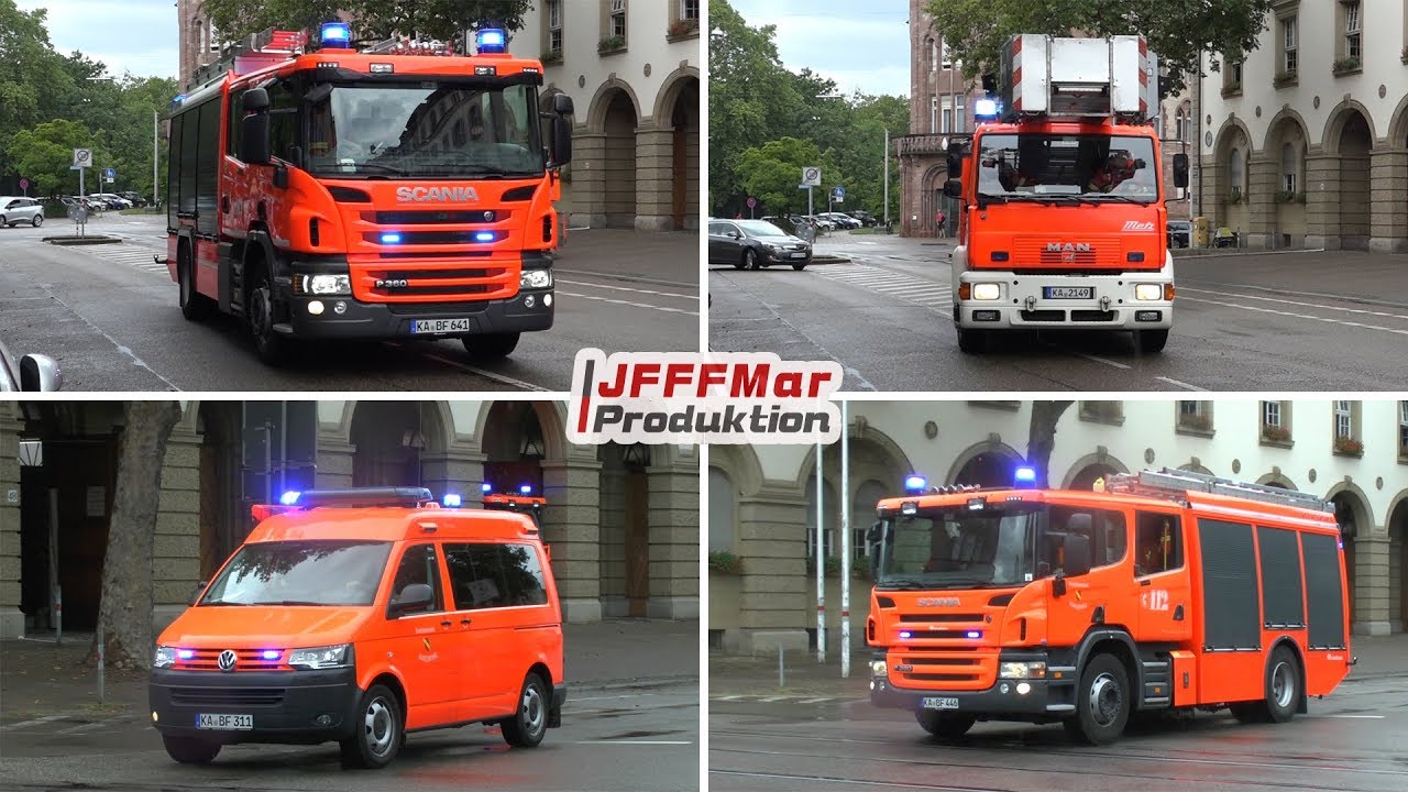 Paralleleinsätze BF Karlsruhe Hauptfeuerwache
