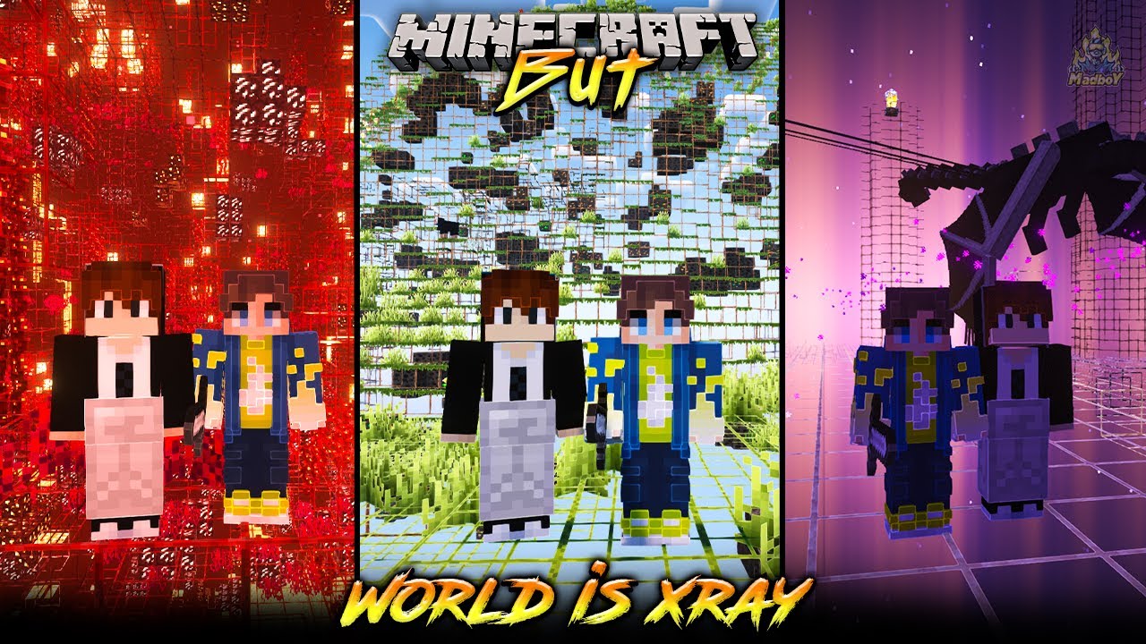 Minecraft But, World is X-Ray 😱 | in Telugu | Maddy Telugu Gamer