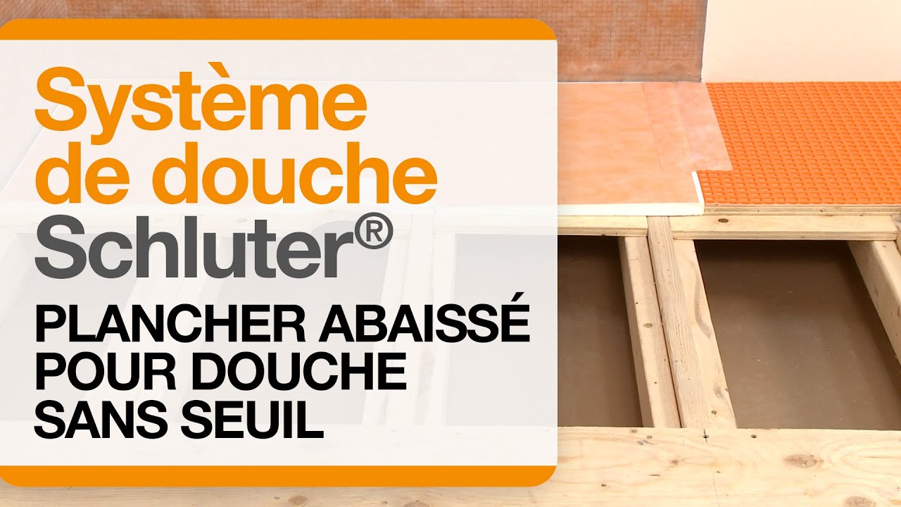 Comment abaisser un sous-plancher pour installer une douche sans seuil de Schluter&reg;-Shower-Systems