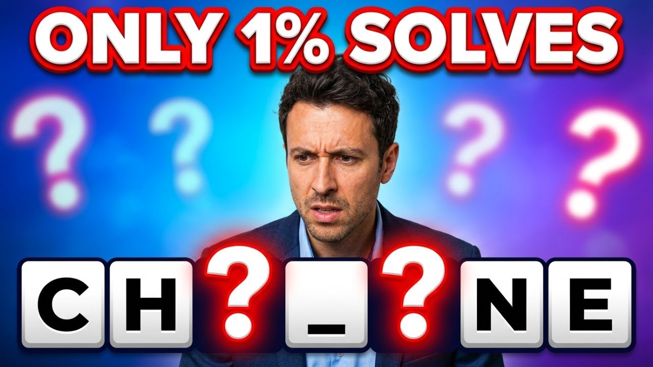 Missing Letters Puzzle 🧩 | Only 1% Can Solve These 7 Letter Words