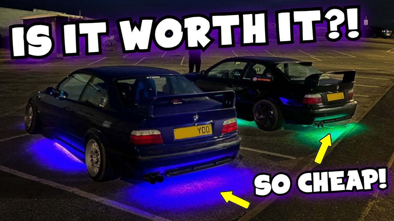 How to Install underglow on your car for CHEAP!