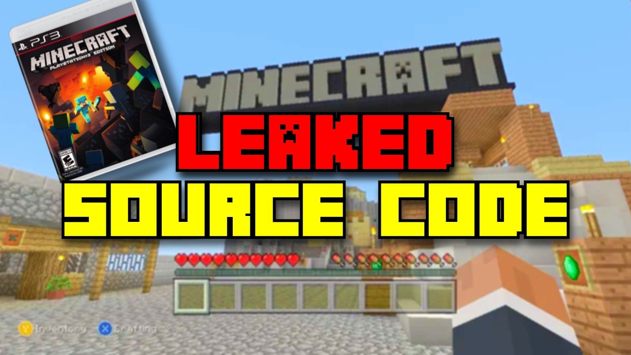 MINECRAFT LEGACY CONSOLE SOURCE CODE LEAK? Minecraft PS3 TU12 Survival