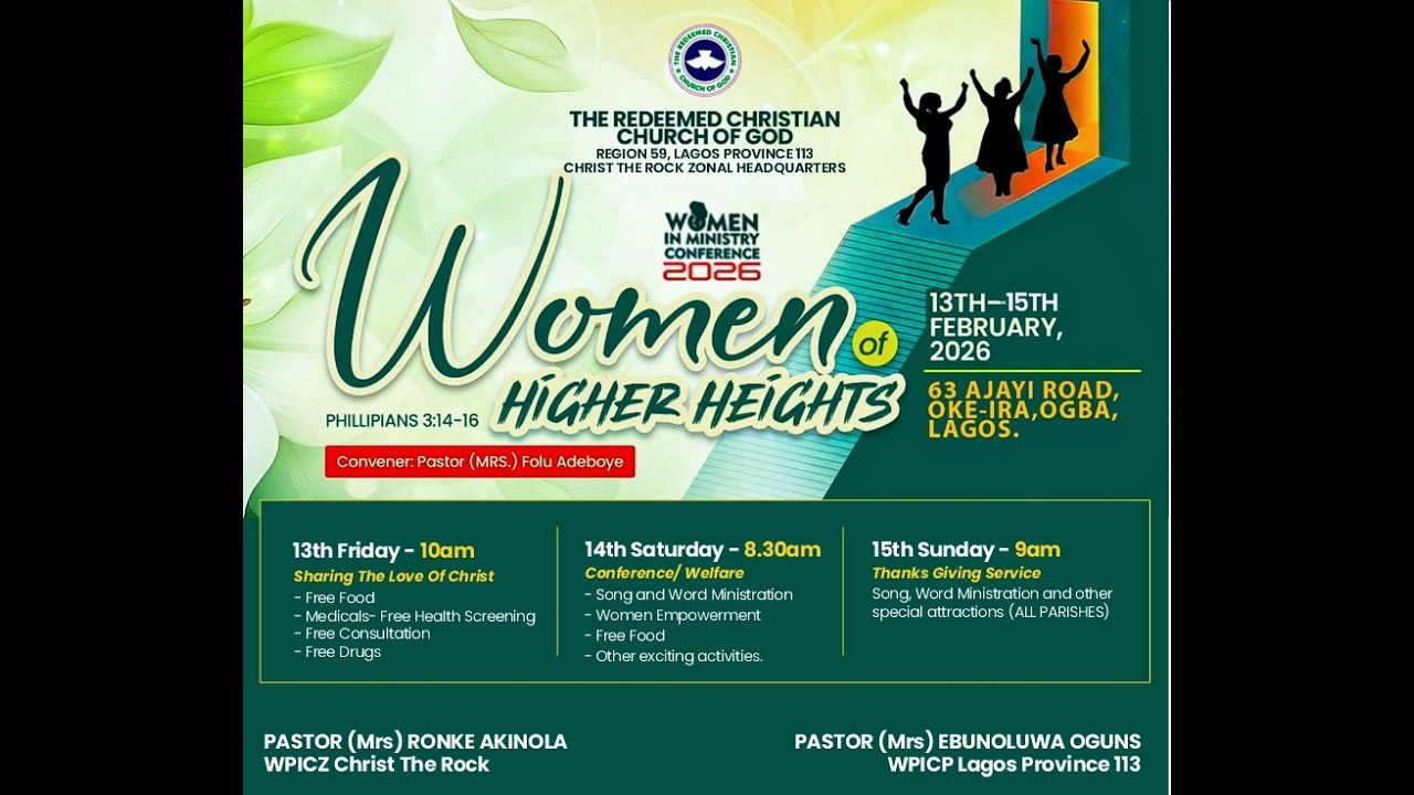 WOMEN IN MINISTRY CONFERENCE 2026 THANKSGIVING SERVICE