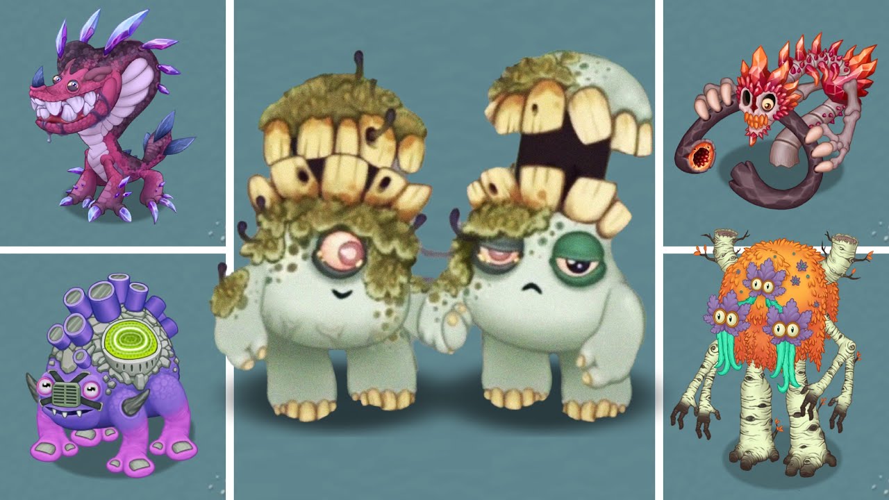 Bone Island - All New Monsters with Rare Denchuhs (All Sounds & Animations) + Full Song