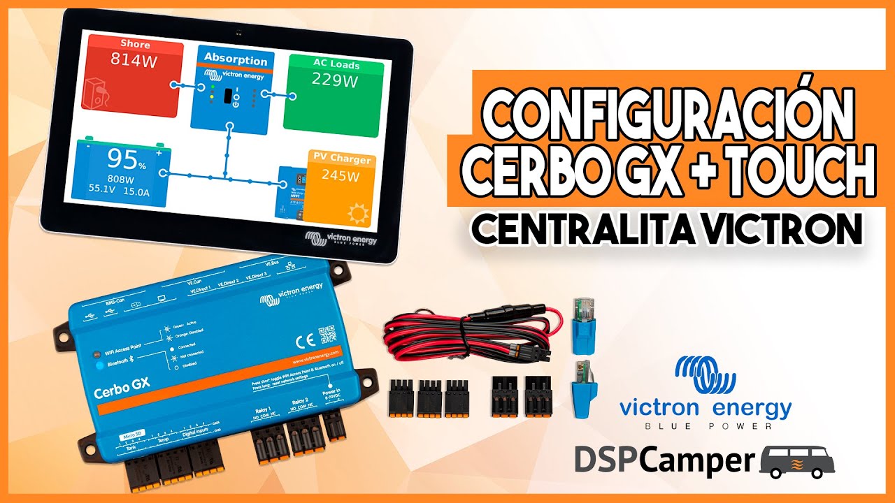 Configura paso a paso el Cerbo Gx de Victron a través de la pantalla Touch 70