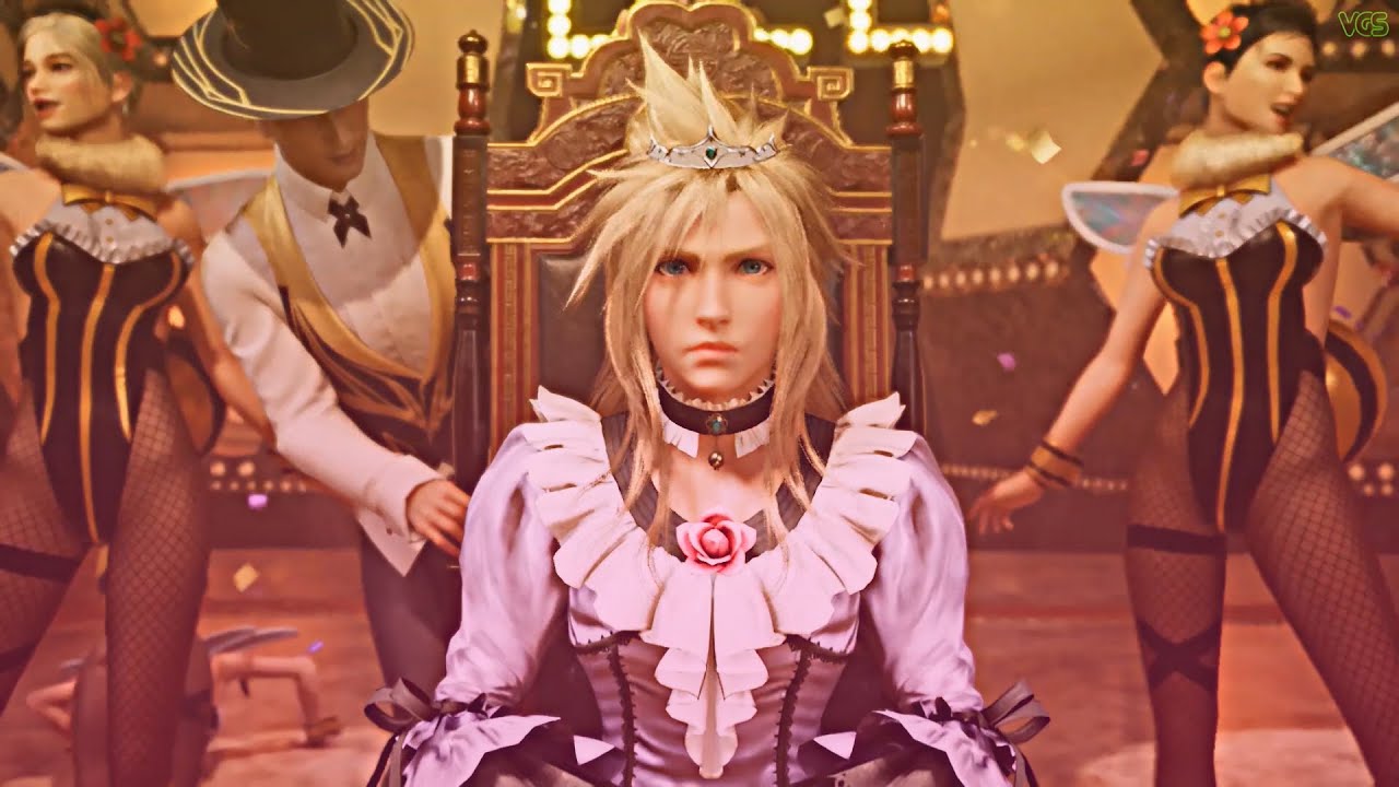 Final Fantasy VII Remake - Cloud Cross-Dressing Scene // How Times Have Changed