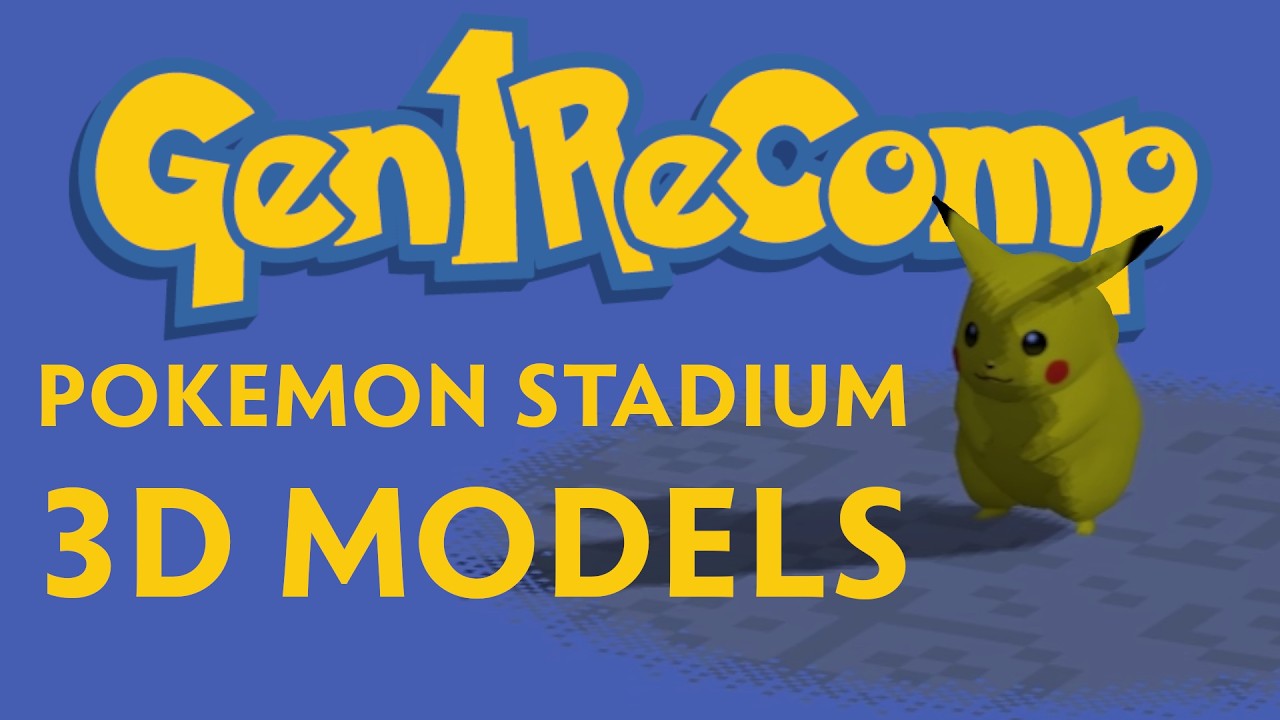 How to Play Pok&eacute;mon Gen 1 in 3D! (Gen1Recomp + Pok&eacute;mon Stadium Models & Mods Guide)