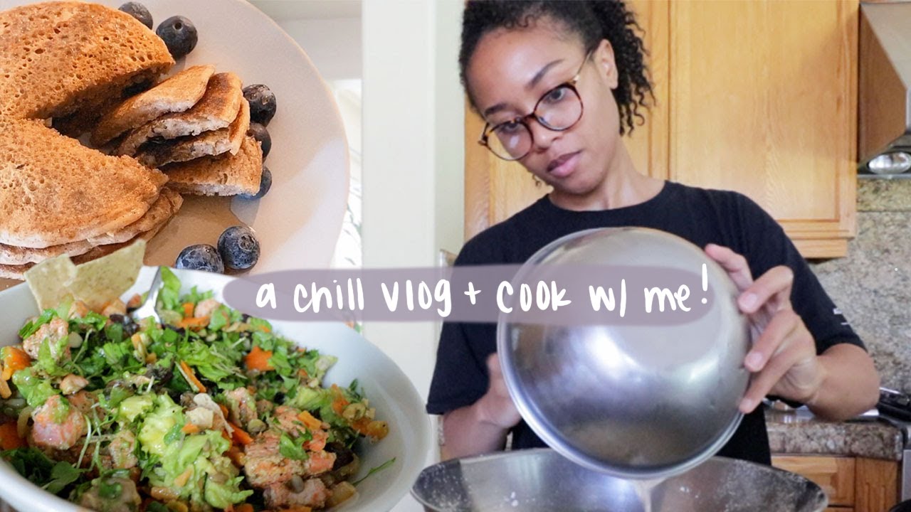 a chill vlog + cook with me! 🥞💕
