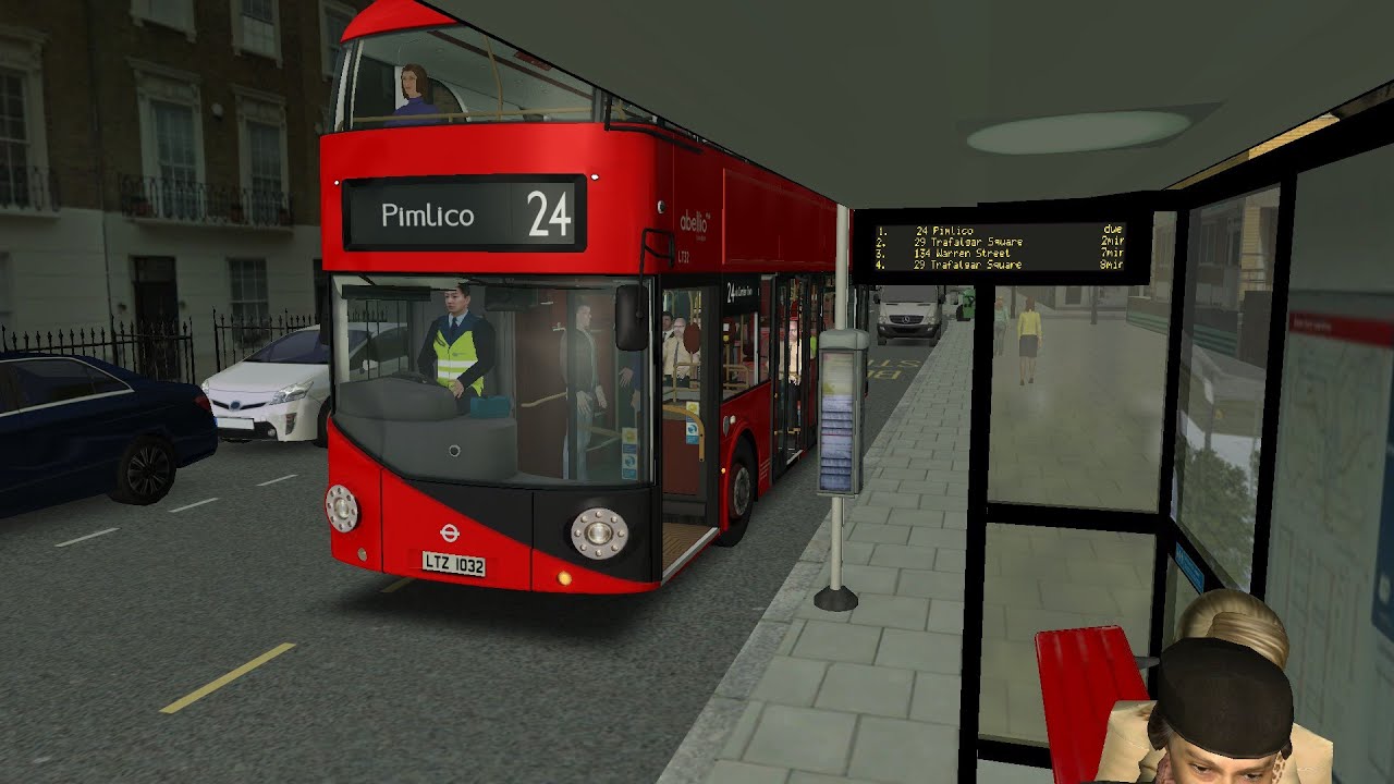 OMSI 2 Route 24 London. Hampstead Heath - Pimlico - Battersea garage