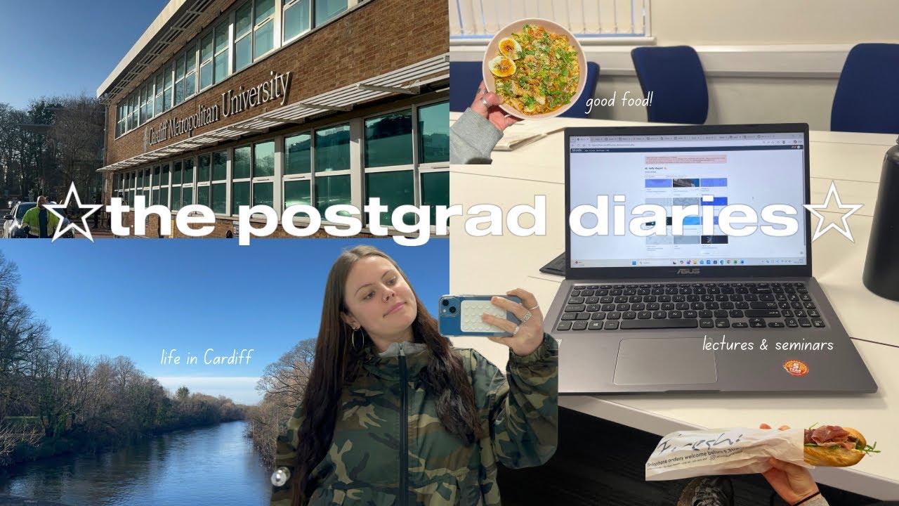spend the day with me as a postgrad student doing my masters at Cardiff Met