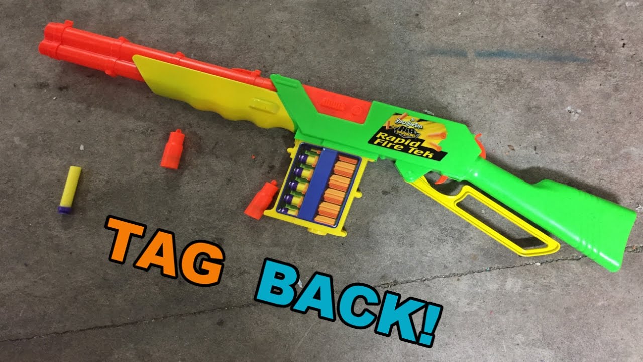 TAG BACK! - BuzzBee Lever-Action Rapid-fire Tek Blaster | Walcom S7