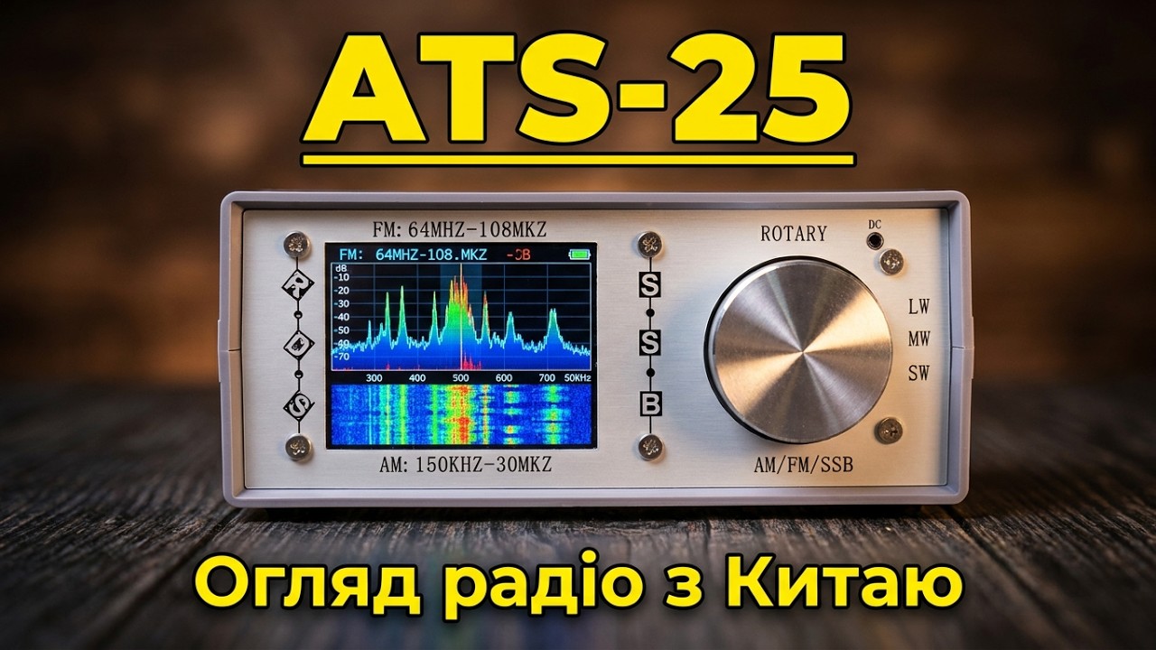 Огляд радіо ATS-25 з Китаю! Чи варто купувати?Review of the ATS-25 radio from China!