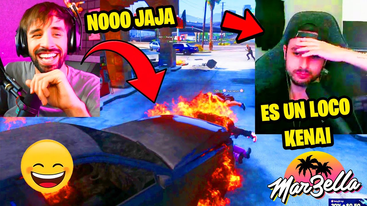 TRAIN REACCIONA ESCAPE EPICO DE KENAI (Multi POV) 😆 | MARBELLA VICE 3 | #gta #gtarp #marbellavice