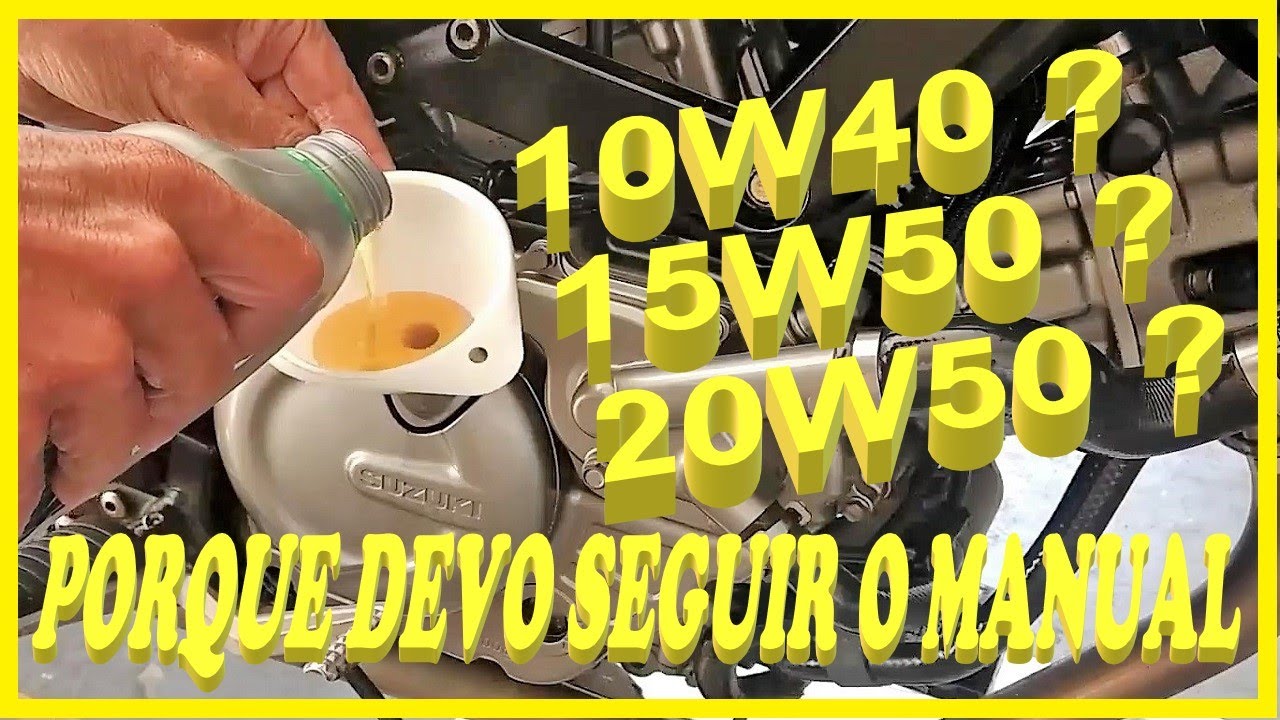 LUBRIFICAÇÃO. QUE ÓLEO USAR. ÓLEO MAIS VISCOSO É MELHOR ? SAE10W40. SAE15W50 . SAE 10W50. SAE20W50.