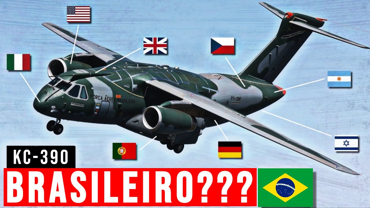 O KC-390 não é um avião 100% brasileiro?