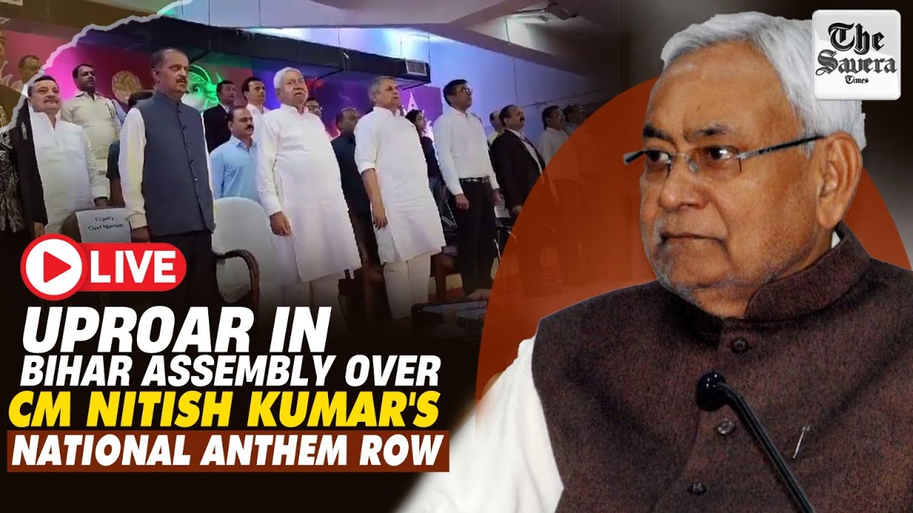 [Live] Uproar in Bihar Assembly over CM Nitish Kumar's national anthem row