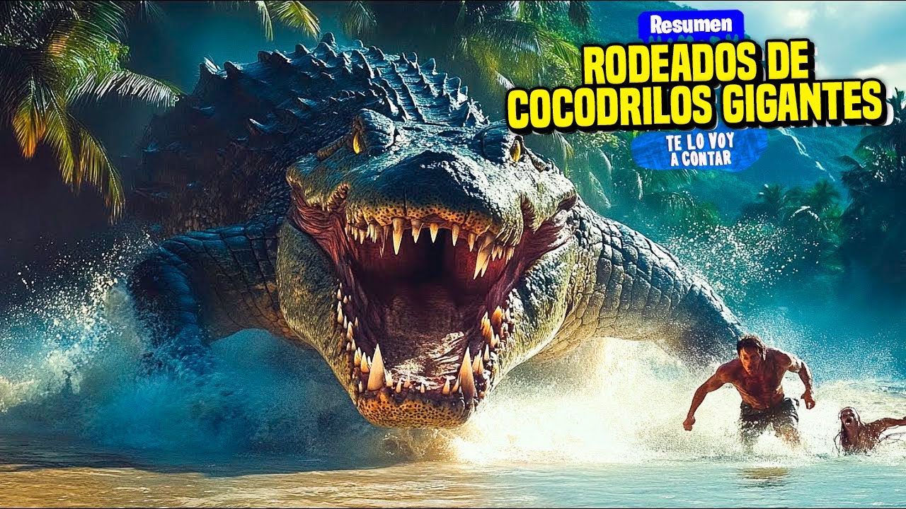 VAN DE VACACIONES PERO SE ENCUENTRAN CON COCODRILOS GIGANTES | RESUMEN