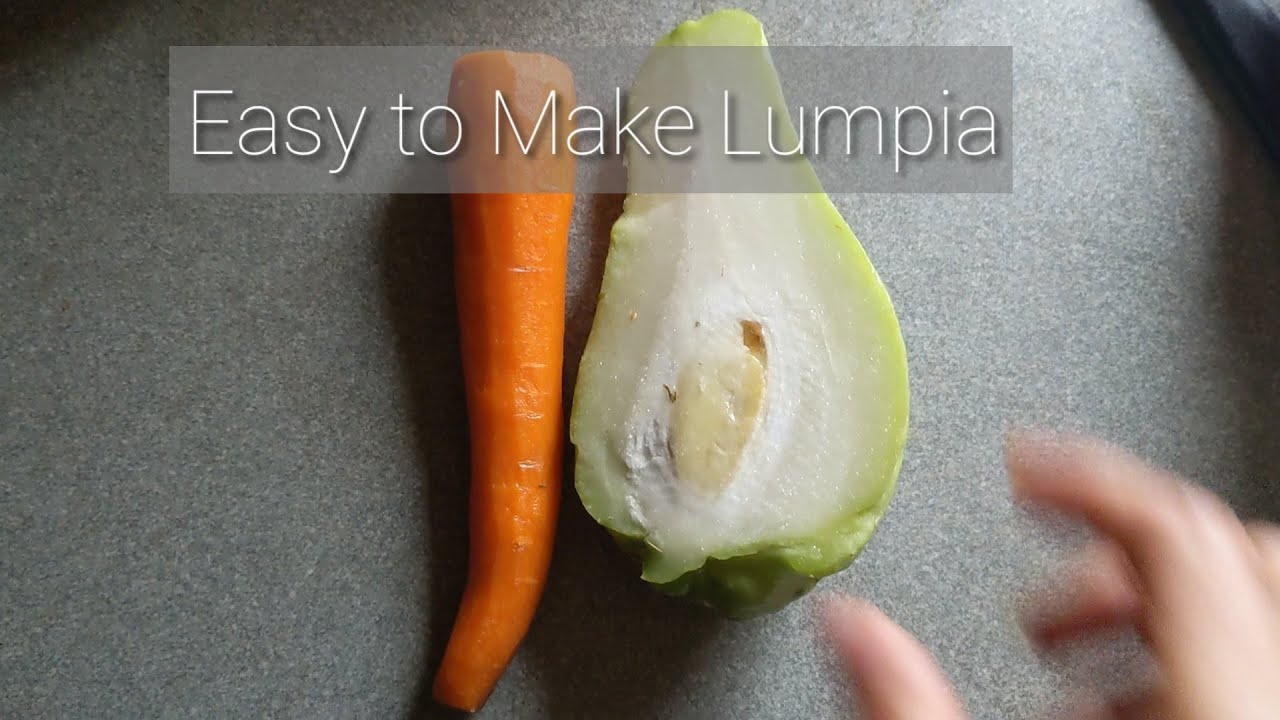 Easy Filipino Vegetable Lumpia Only Carrots & Sayote | TheSimpleLife | Foods | Food | Filipino Food