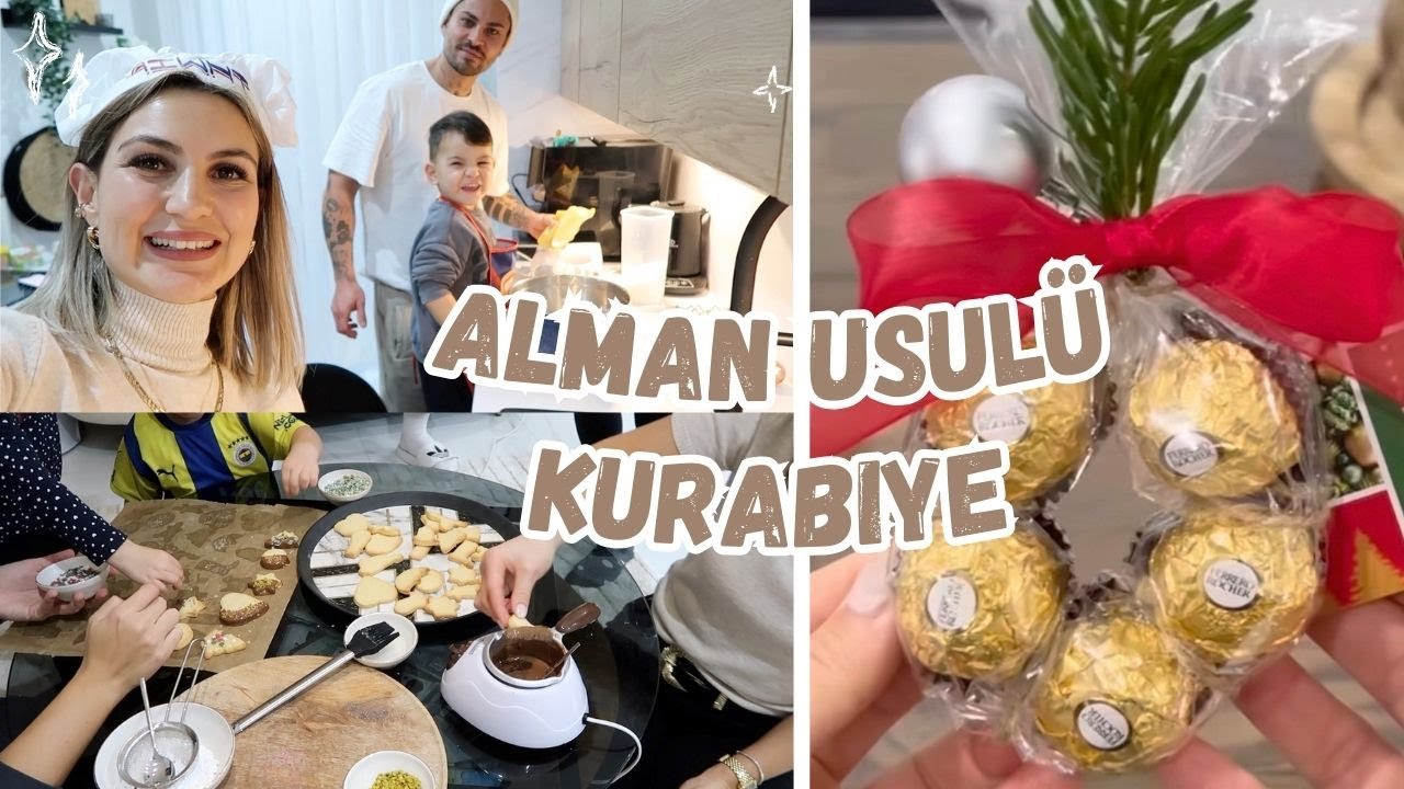 ALMAN USULÜ NOEL KURABİYE 🧁AİLECEK MUTFAKTA 😍 HEDİYELİKLER 🎁HAREKTLİ HAFTA SONU VLOGU❤️⎢ALMANCILAR