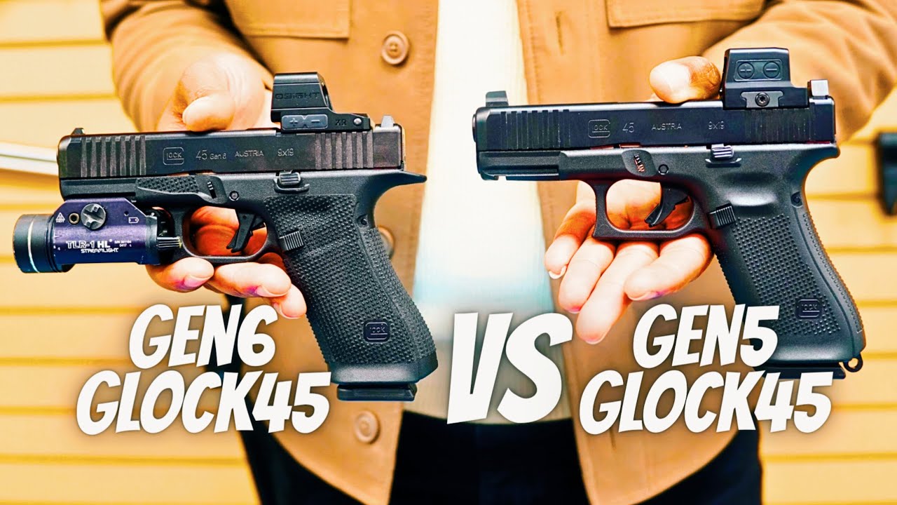 Glock45 6-го поколения против Glock45 5-го поколения