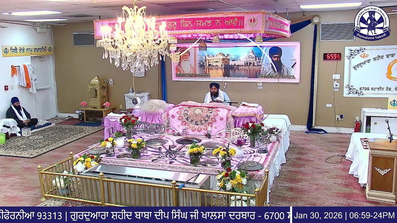 Live Evening Diwan (1/30/26) - Gurdwara Shaheed Baba Deep Singh Ji Khalsa Darbar