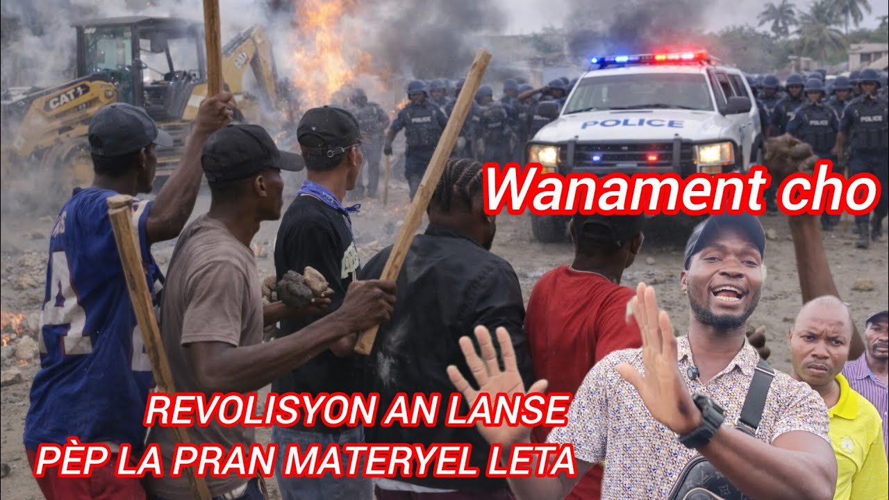 REVOLISYON AN KÒMANSE WANAMENT PÈP LA PRAN MACHIN LETA  YOKOMASE PRAN GRO NEG YO
