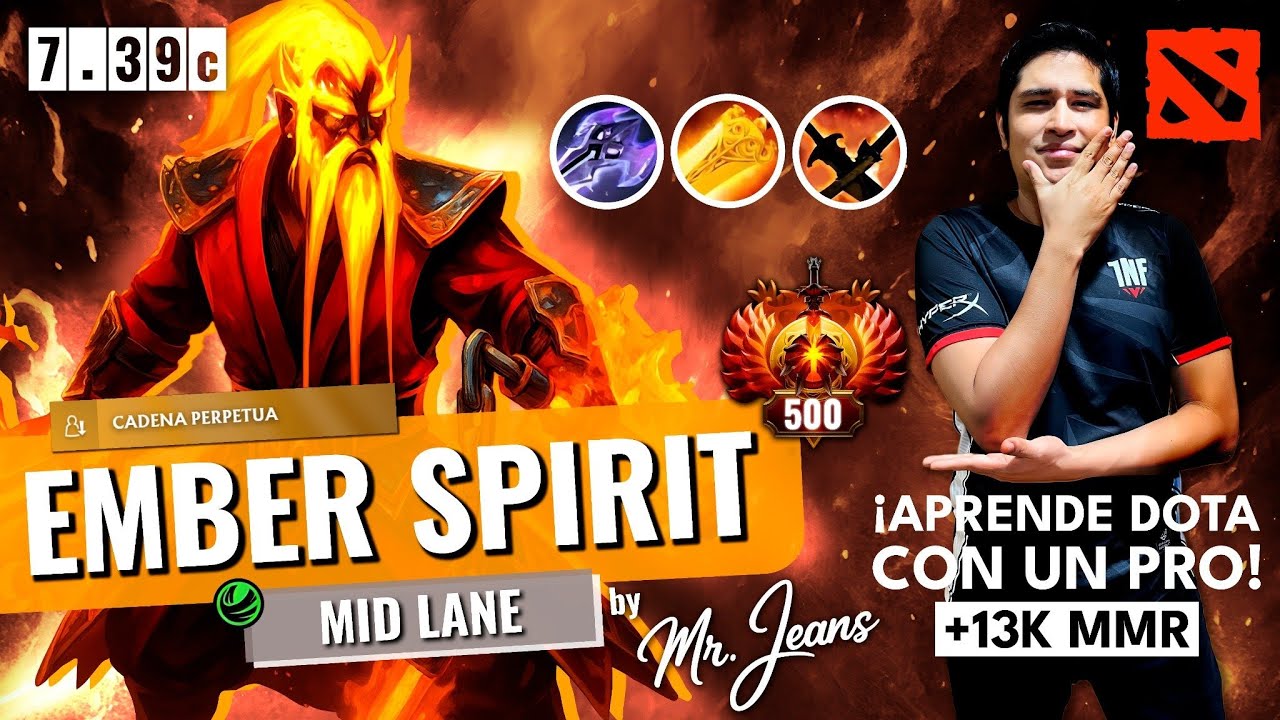 EMBER SPIRIT | GENERANDO EL MAYOR IMPACTO DESPUÉS DE LA FASE DE LÍNEAS | PASEANDOME EN MEDIA 12.5K
