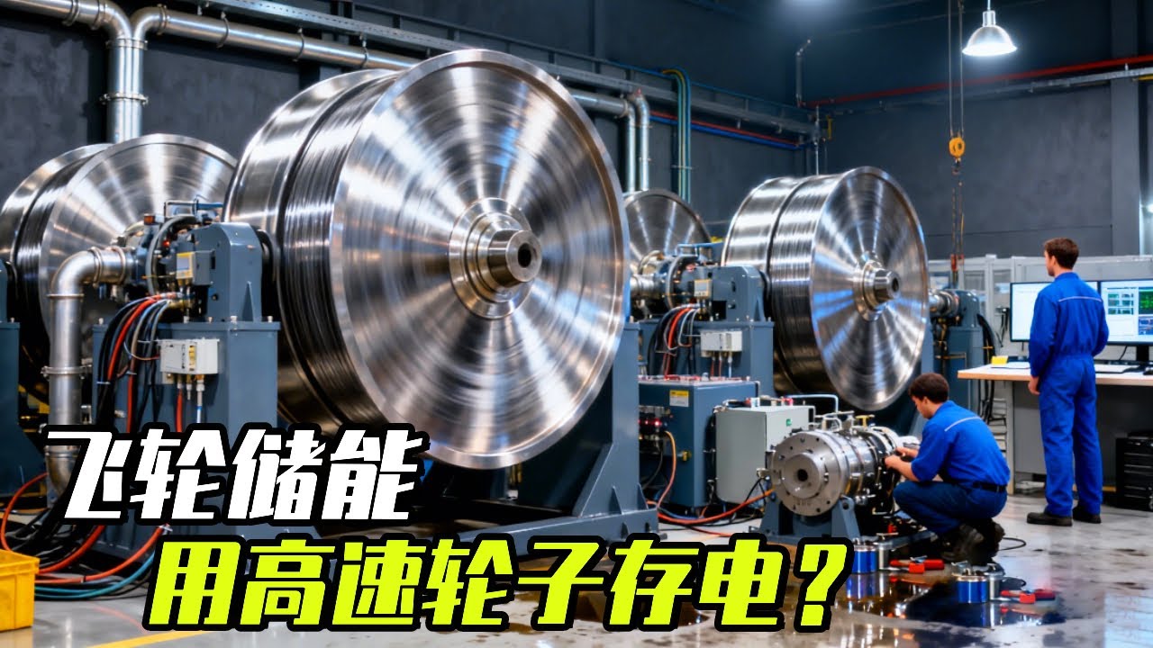 飞轮储能，如何转动未来？ 把电存进高速旋转的轮子，需要的时候在放出来？#储能 #储能电池 #电池