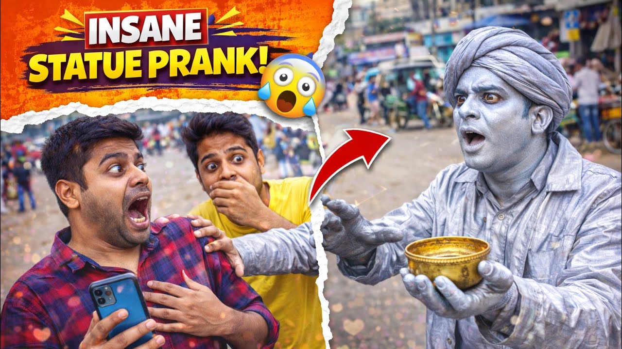 Living Statue Prank Goes Wild 😂 | Friends Freak Out on Street | Comedy Prank 2026
