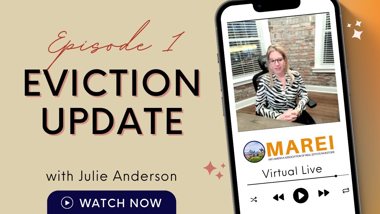 MAREI Virtual Live:   Episode 1 -  Eviction Update with Julie Anderson