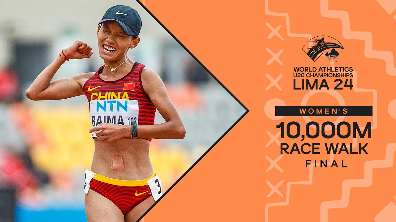 Baima dominates the 10,000m race walk in Lima | World Athletics U20 Championships Lima 2024