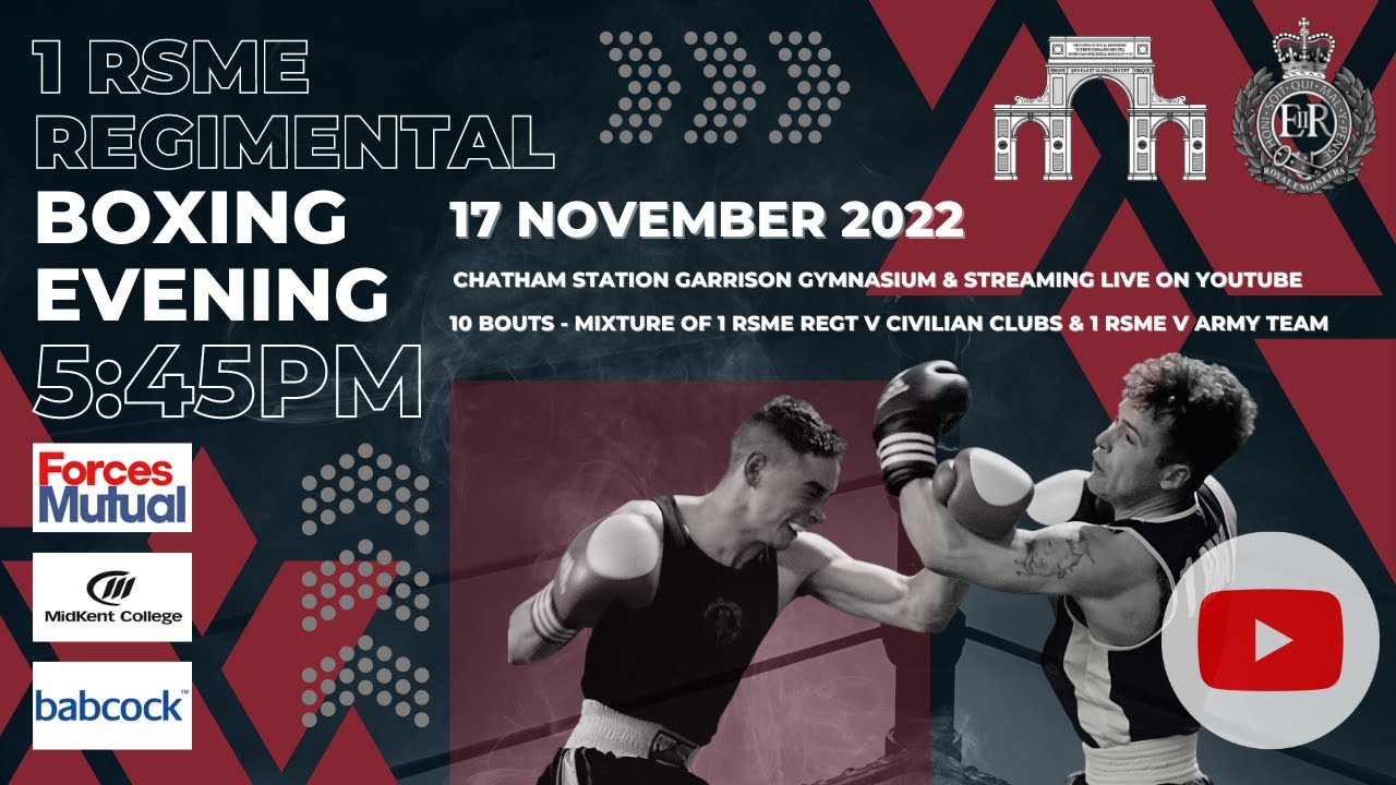 Corps of Royal Engineers - 1 RSME Regimental Boxing Evening 2022
