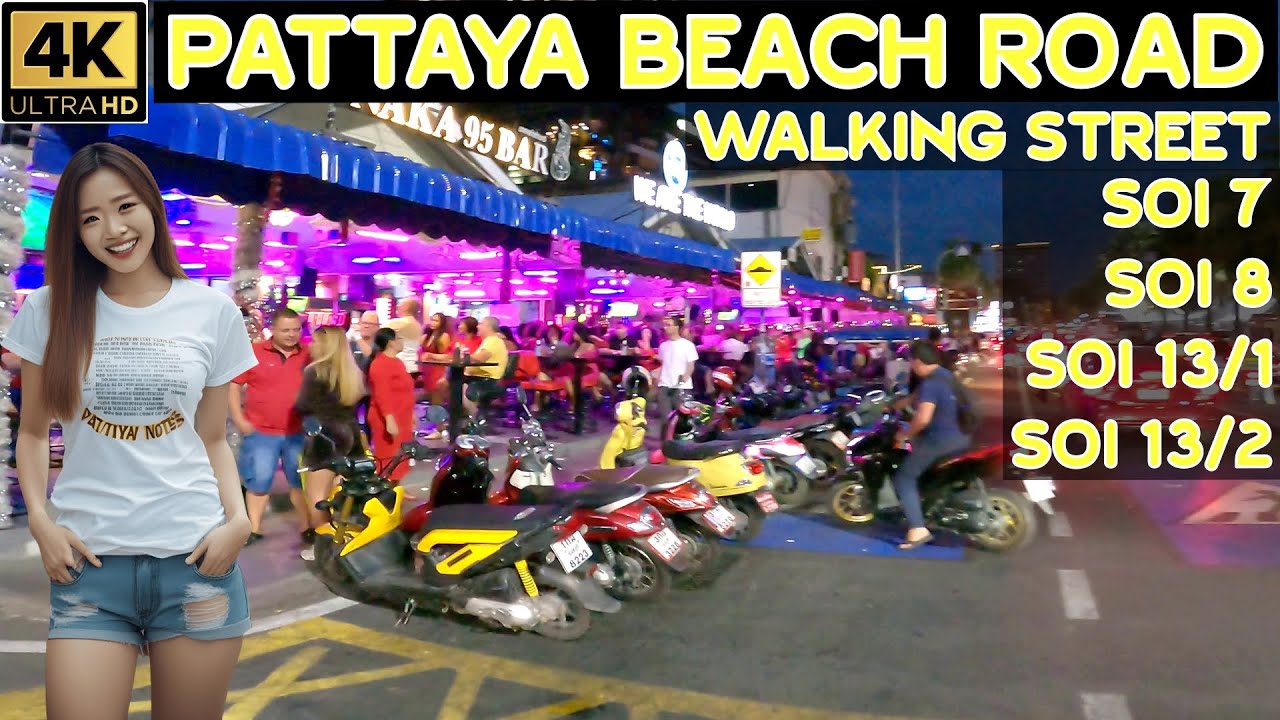 Pattaya Beach Road Christmas Eve Drive  Soi 7 - Soi 8 - Soi 13/1 - Soi 13/2   Walking Street - 2023