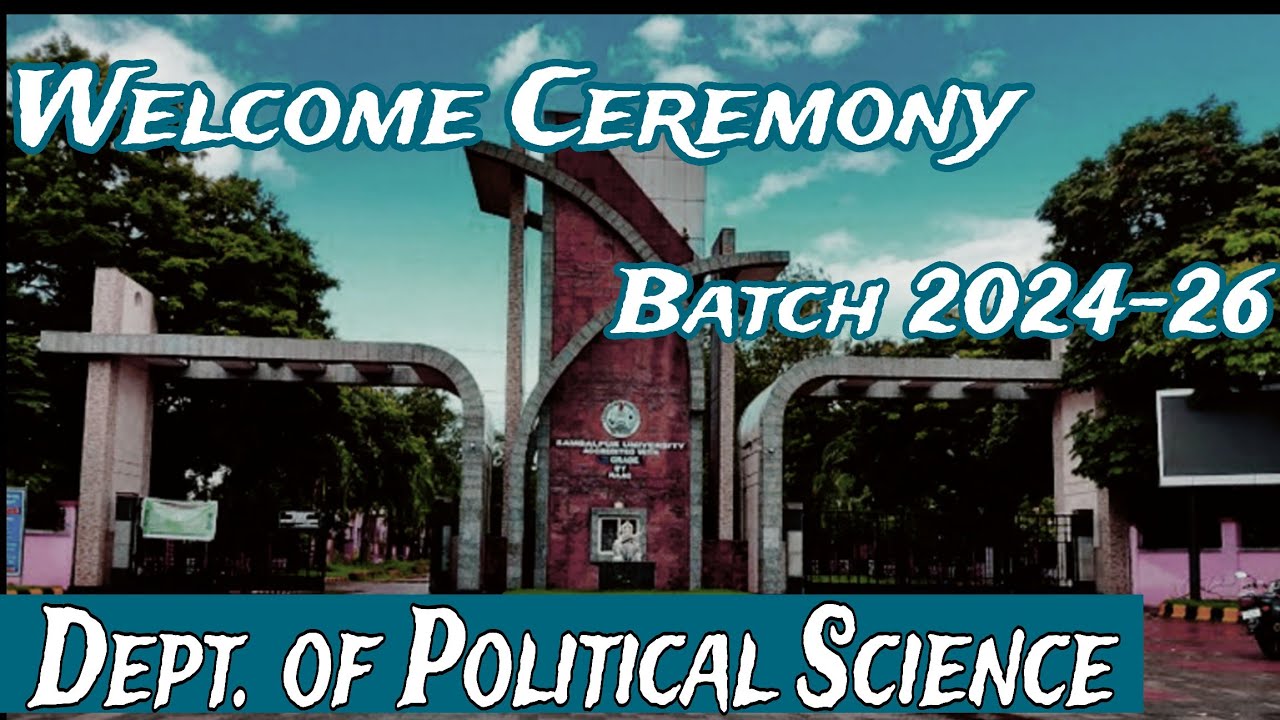 Welcome Ceremony of Dept. of Political Science l Sambalpur University l 2024-26