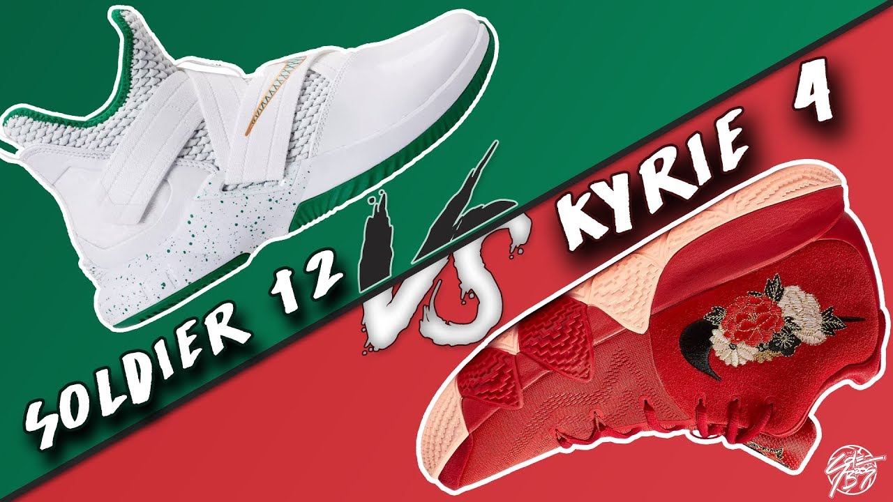 Nike Lebron Soldier 12 vs Kyrie 4!