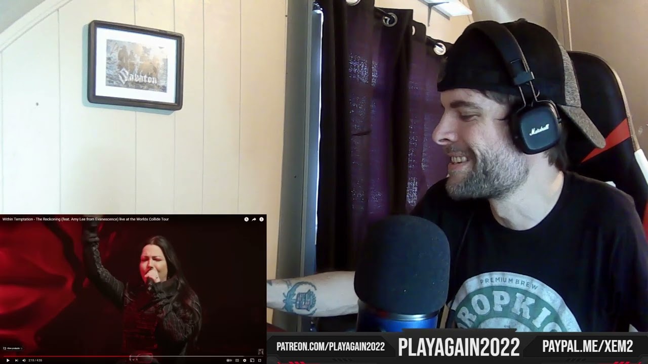Within Temptation - The Reckoning feat  Amy Lee( @ the Worlds Collide Tour (First Time Reaction)