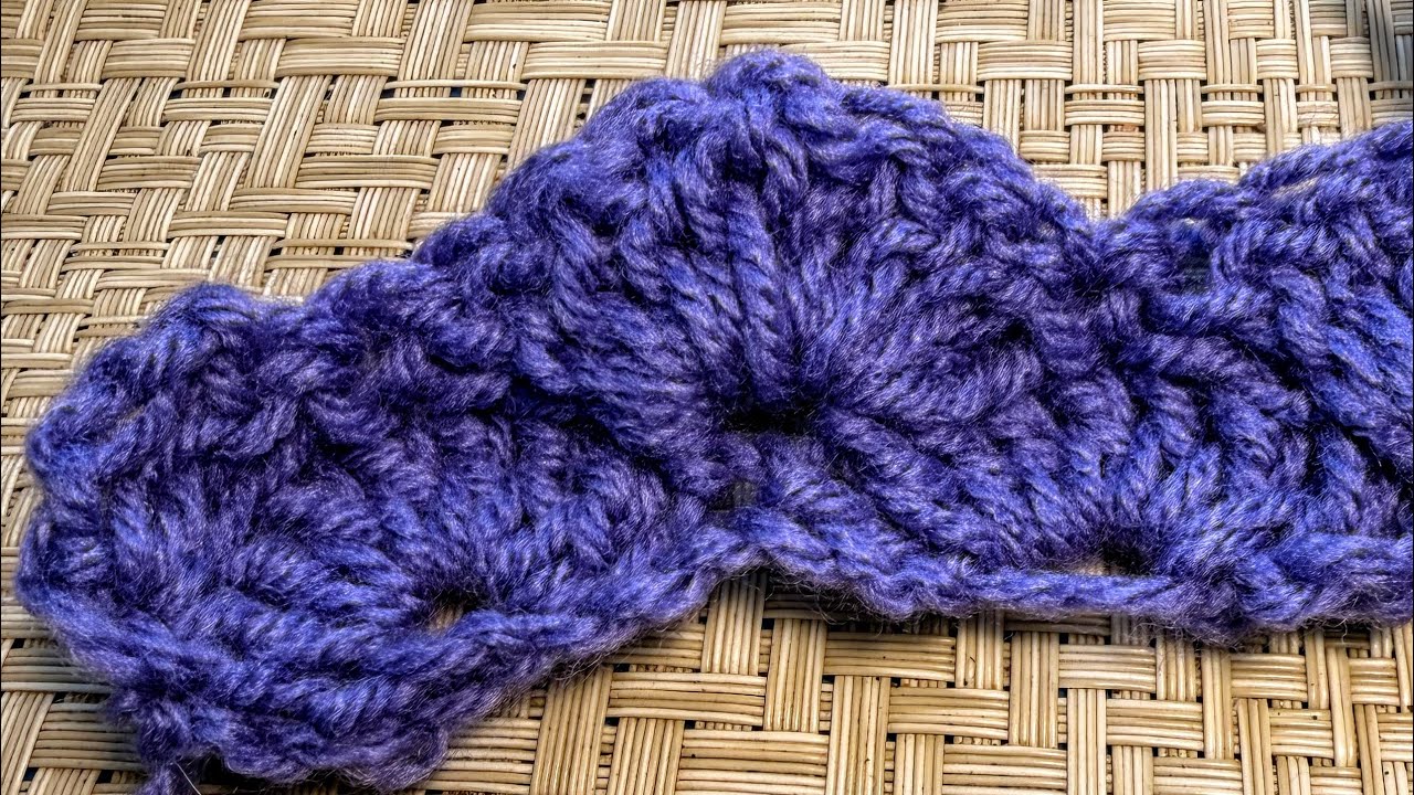 Crochet Away! Lesson 8 The Fan Stitch #crochettutorial 