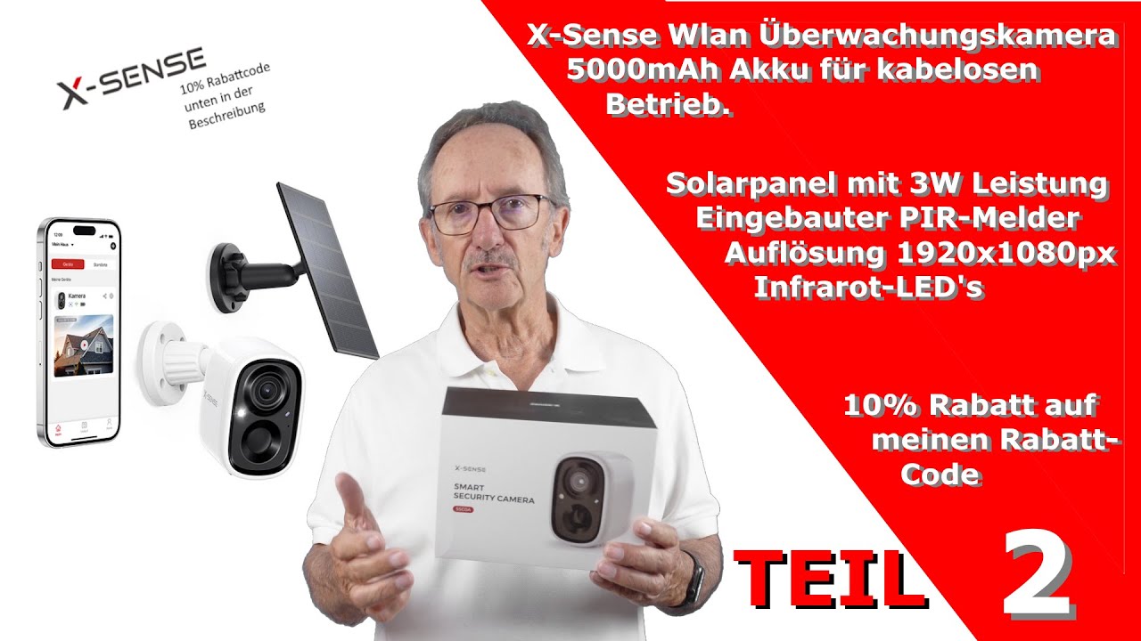 X-Sense Wlan Überwachungskamera Teil 2 - Erklärung, Aufbau, Installation,App #x-sense