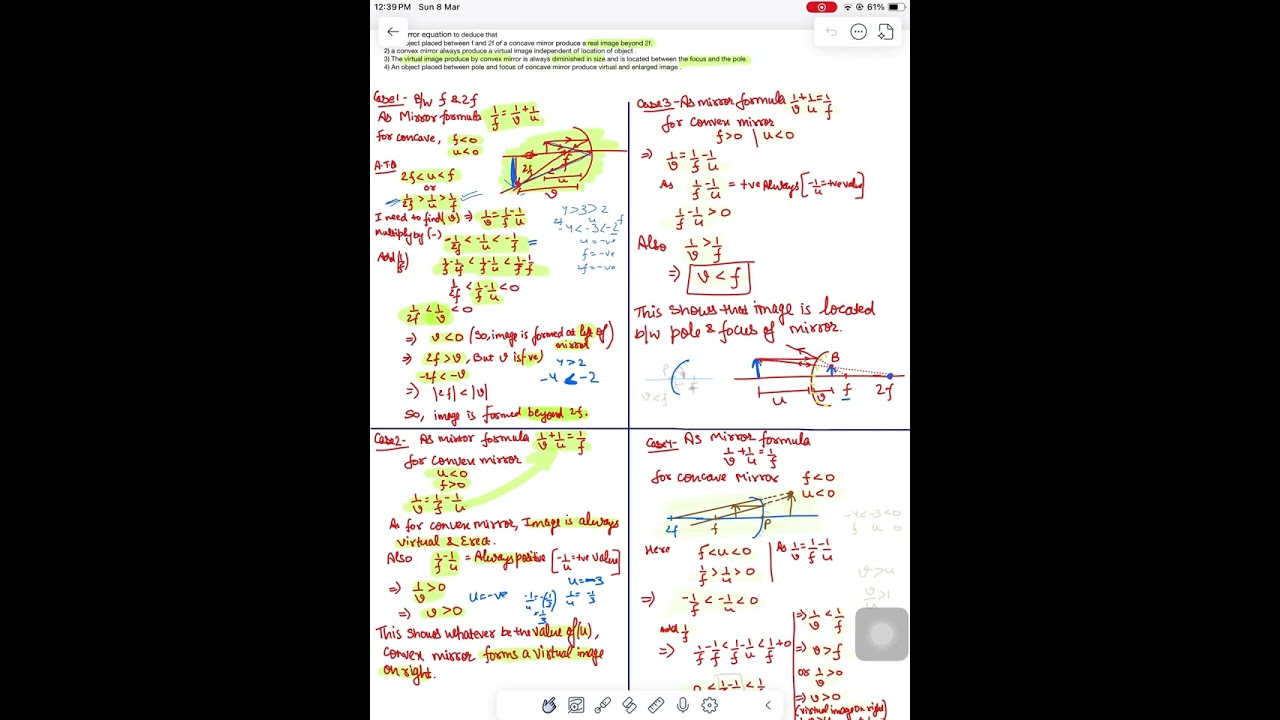 #cbse Use mirror equation to deduce that #cbse2026 #physics #class12
