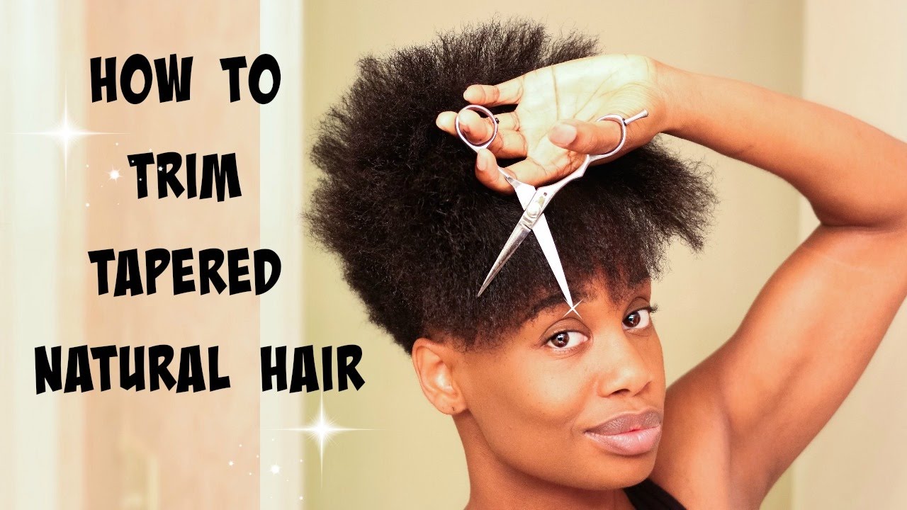 How To Trim Tapered Natural Hair | MissKenK